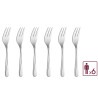 Cake forks 6 pieces gloss MANGO