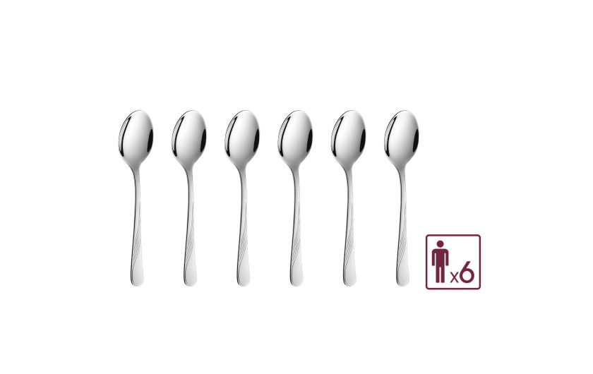 6 pieces of coffee spoons CELESTIA glossy