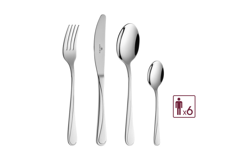 Set of 24 shiny MANGO cutlery pieces