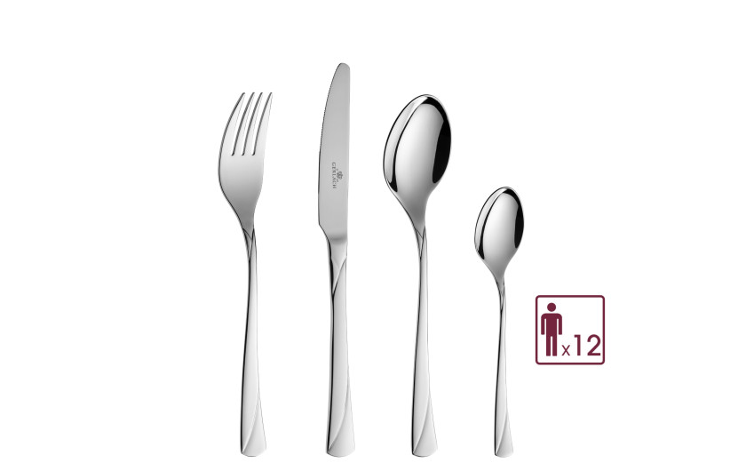 Set of 48 shiny VALOR cutlery pieces