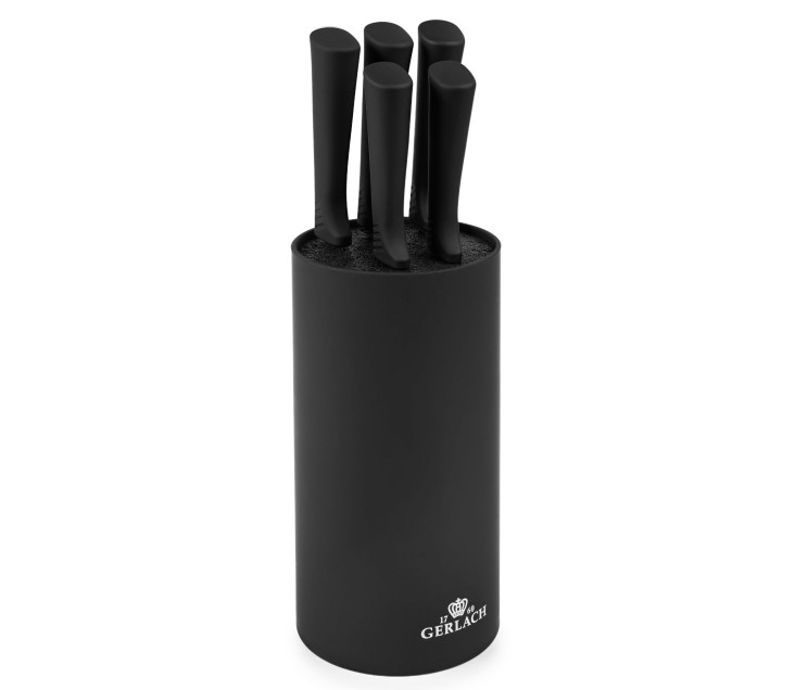 Knife set in block SMART BLACK