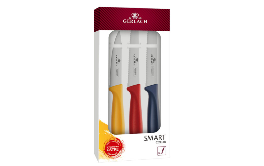 Set of 3 Smart Color knives