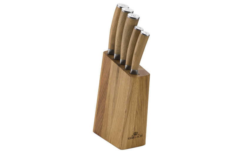 Set of knives in a NATUR block