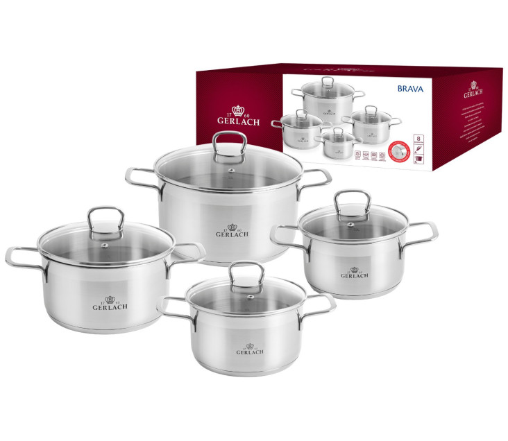 8-piece cookware set BRAVA