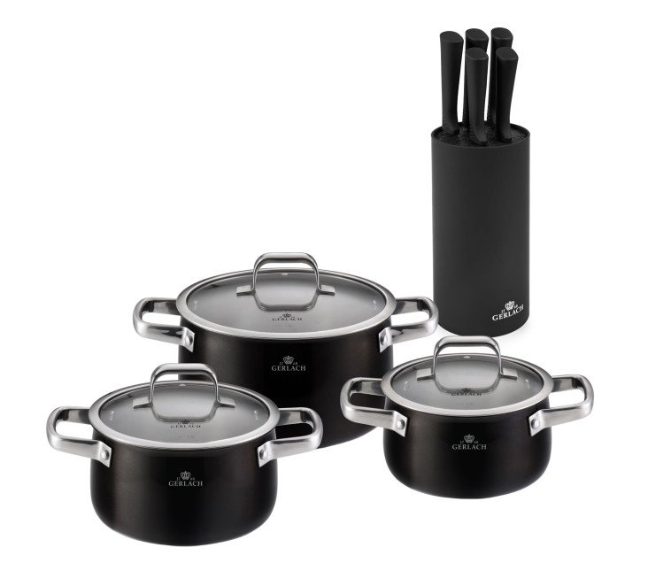 6-piece cookware set PRIME + knife set in SMART block
