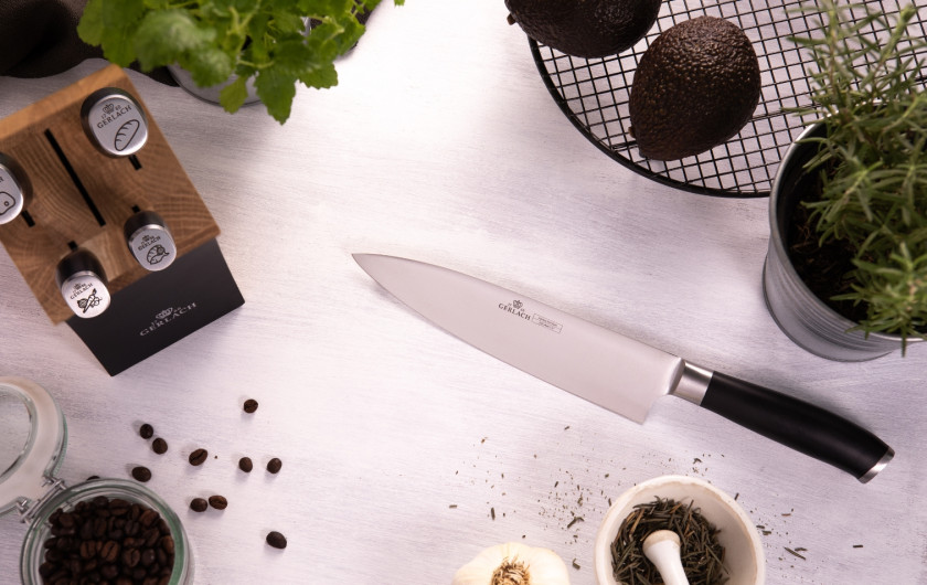 DECO BLACK Knife Block Set + Knife Sharpener DECO BLACK Knife Block Set + Knife Sharpener
