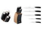 DECO BLACK knife set in a block + 3-in-1 sharpener DECO BLACK knife set in a block + 3-in-1 sharpener