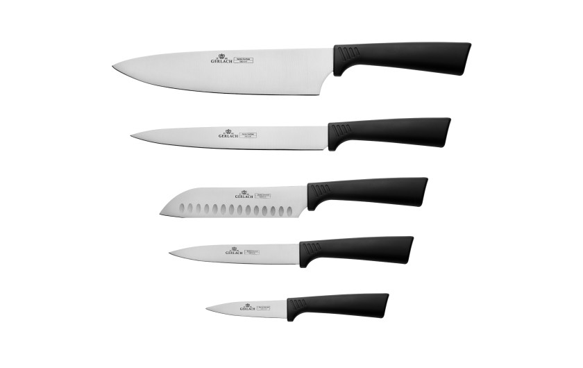 Set of knives in SMART BLACK block