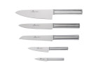 Stainless steel knife set in block AMBIENTE