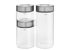 Ambiente set of containers with steel lid, 3 pieces.