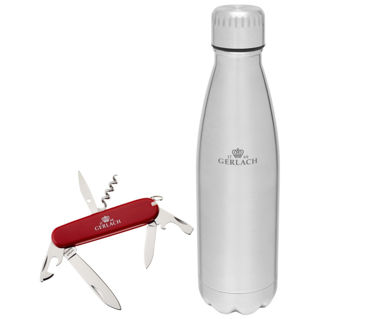 Ambiente Bottle 0.5 l + Assist 20-function multifunctional knife