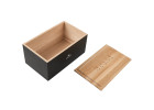 Black Wooden Breadbox NATUR Black Wooden Breadbox NATUR