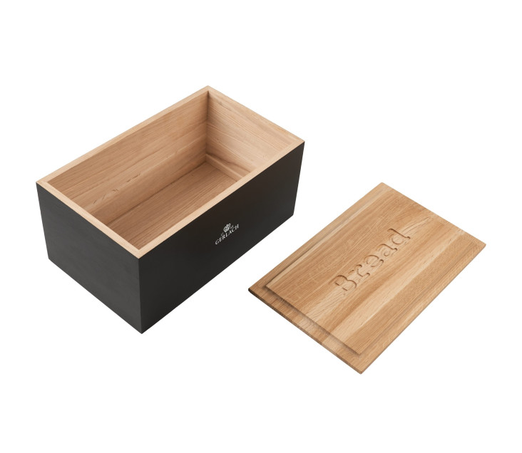 Black Wooden Breadbox NATUR