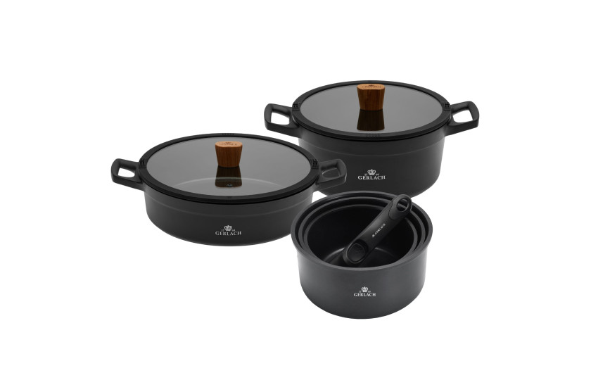 4-piece SMART cookware set + 24/28 cm NATUR pots