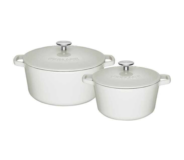 Set of 2 cast iron pots 3 and 5 liters NATUR IRON