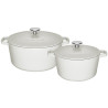 Set of 2 cast iron pots 3...