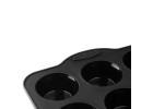 Silicone baking mold for muffins 12 pieces SMART BLACK