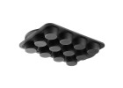 Silicone baking mold for muffins 12 pieces SMART BLACK