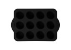 Silicone baking mold for muffins 12 pieces SMART BLACK