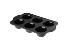 Silicone baking mold for muffins 6 pieces SMART BLACK