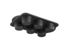 Silicone baking mold for muffins 6 pieces SMART BLACK