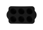 Silicone baking mold for muffins 6 pieces SMART BLACK