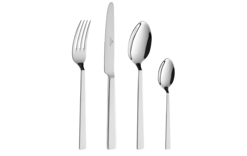 Set of 24 polished FOSS cutlery pieces
