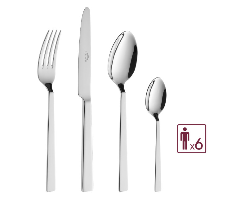 24-piece cutlery set gloss FOSS