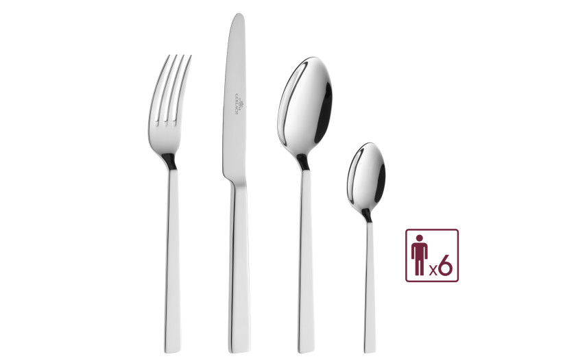 24-Piece Cutlery Set FOSS Polished Finish
