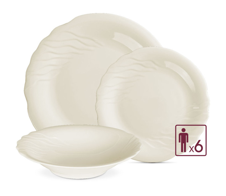 CELESTIA set of dinner plates 18 pcs/6 persons.