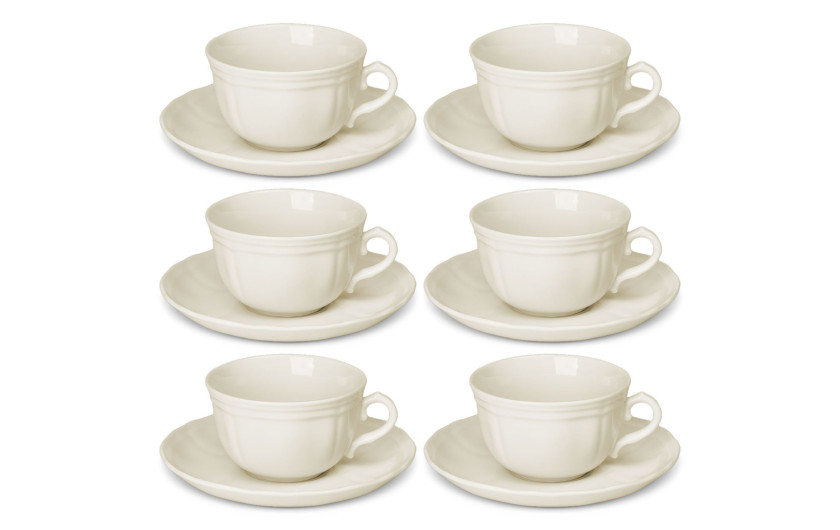RETRO Set of cups with saucers 12 pieces./6 people.