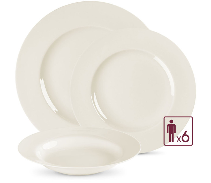 MUZA Set of dinner plates 18 pcs / 6 people.