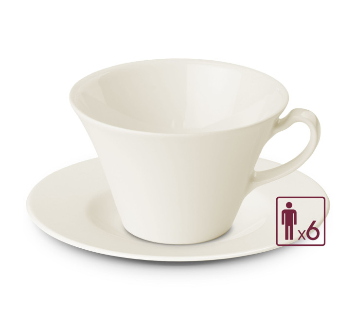 MUZA Set of cups with saucers 12 pcs / 6 persons.