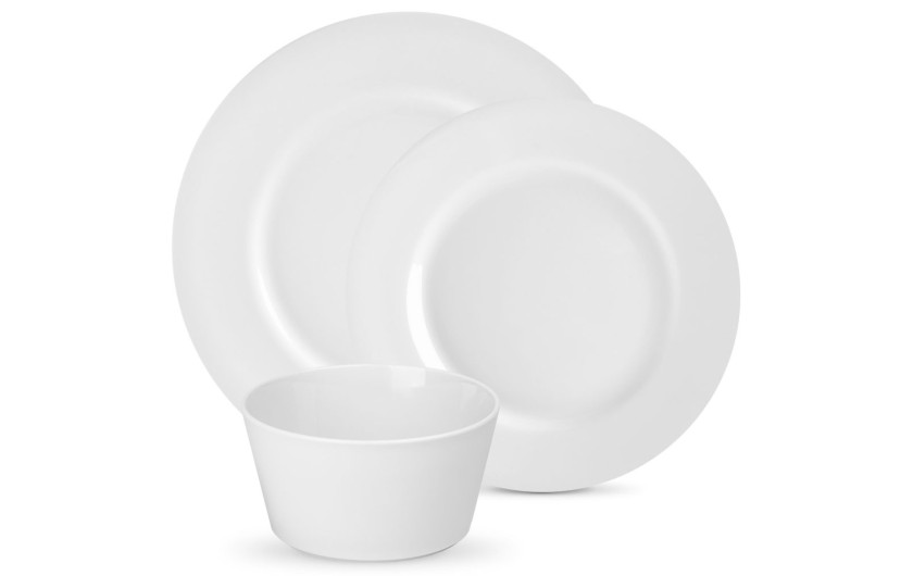 MODERN Set of dinner plates 18 pieces / 6 people.