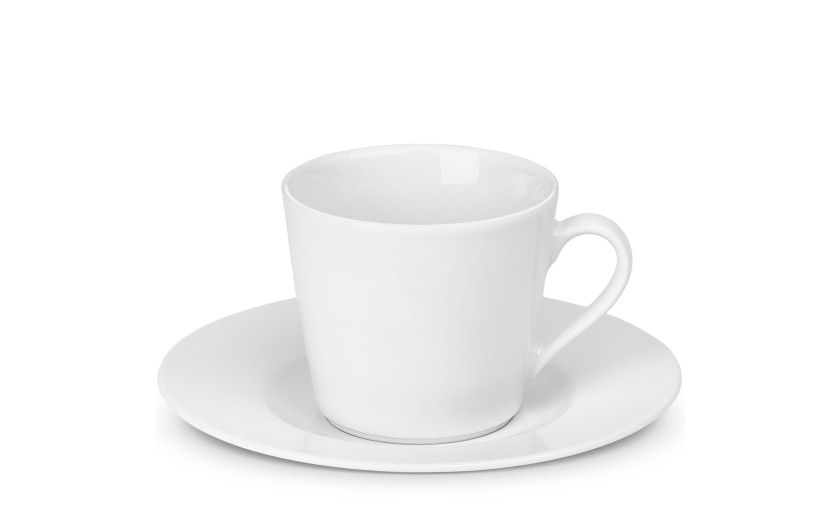 MODERN Set of 12 cups with saucers, for 6 people.