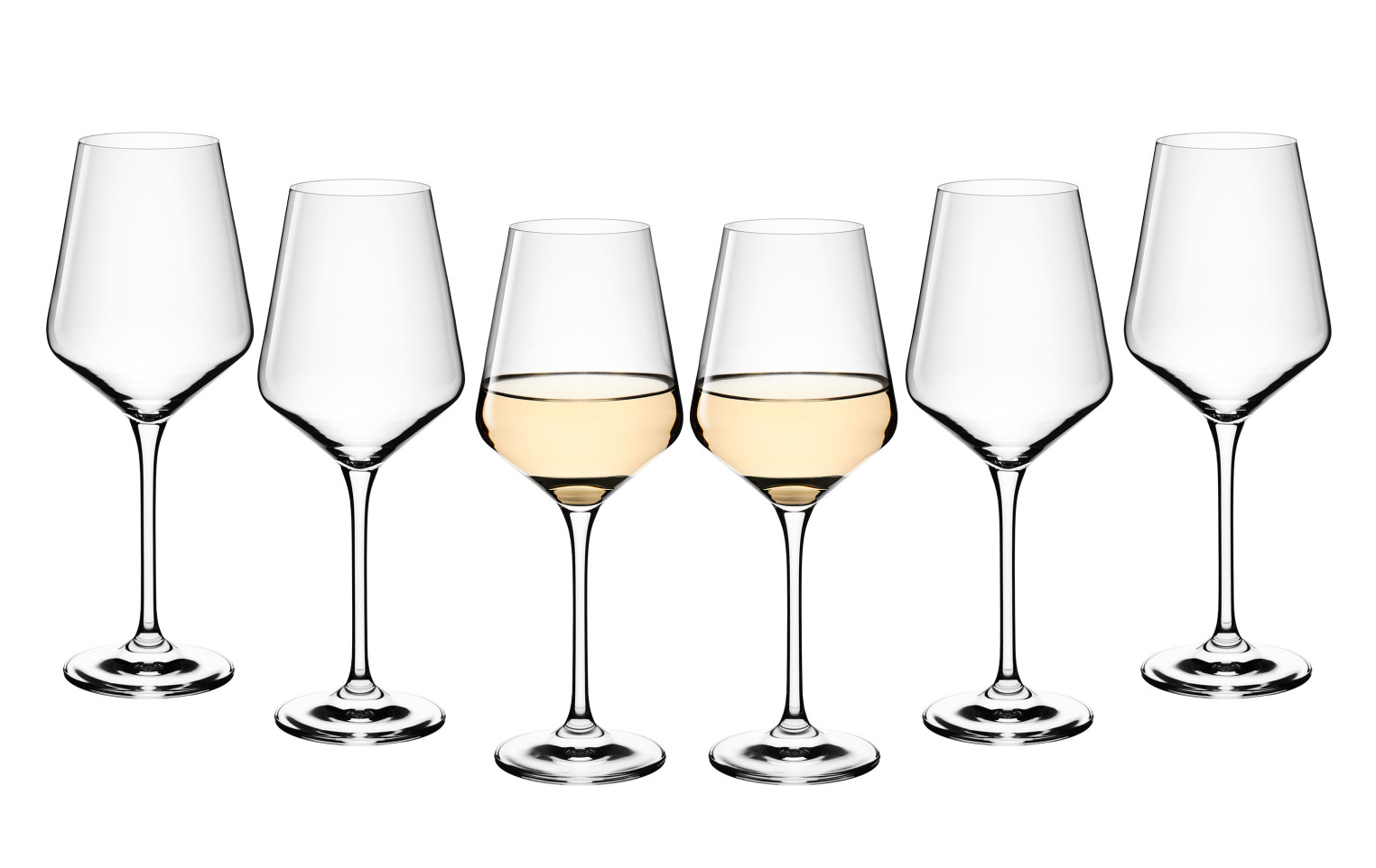 6-Piece White Wine Glass Set MODERN