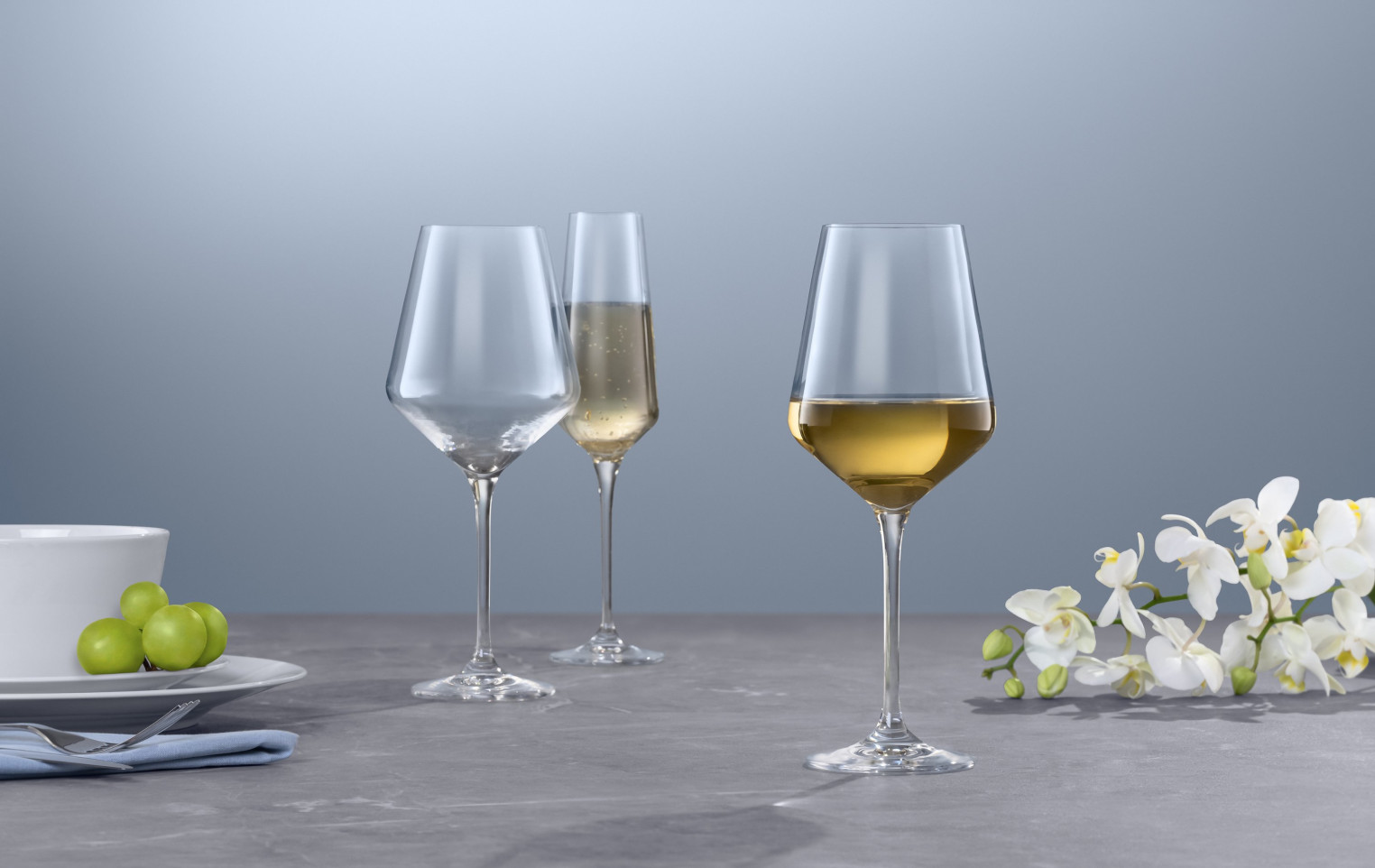 6-Piece White Wine Glass Set MODERN