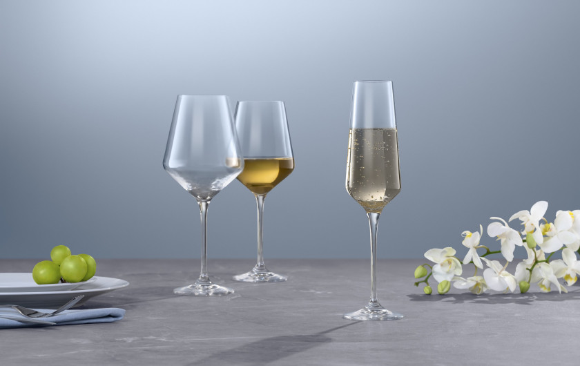 MODERN Champagne Glasses 6 pcs