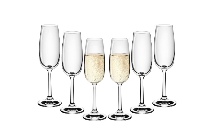 FLOW Champagne Glasses 6 pcs