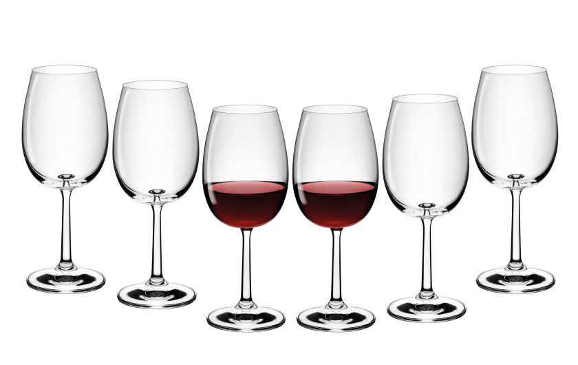 FLOW Red Wine Glasses 6 pcs