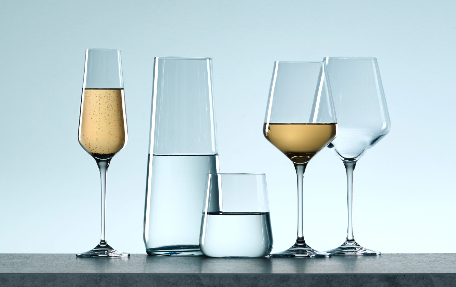 6-Piece White Wine Glass Set MODERN
