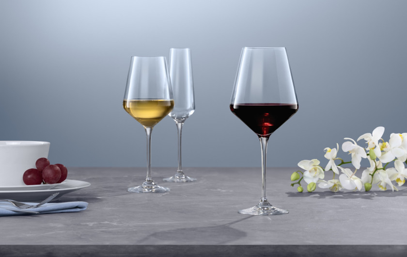 MODERN Red Wine Glasses 6 el