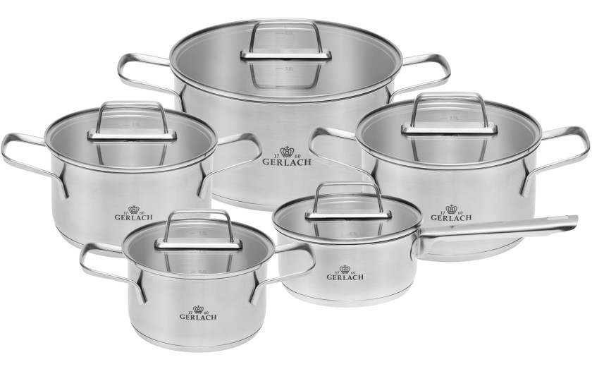 10-piece pot set AMBIENTE + AMBIENTE 7L pot