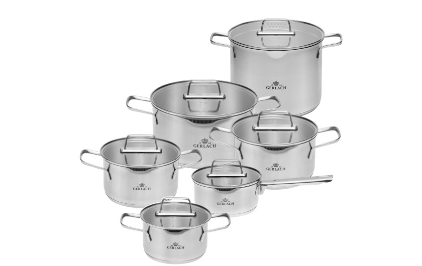 10-piece pot set AMBIENTE + AMBIENTE 7L pot