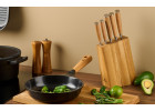 Knife set in NATUR block + cutting board + salt shaker and pepper mill Knife set in NATUR block + cutting board + salt shaker and pepper mill