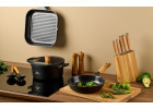 Knife set in block + 2x pots 24/28 cm + 3x frying pans NATUR
