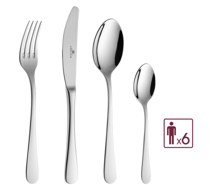 FLOW cutlery set + glasses...