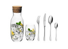 FLOW cutlery set + glasses + carafe for 6 people