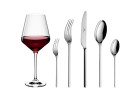 MODERN cutlery set 24 pcs. + cake forks 6 pcs. + red wine glasses 6 pcs. MODERN cutlery set 24 pcs. + cake forks 6 pcs. + red wine glasses 6 pcs.