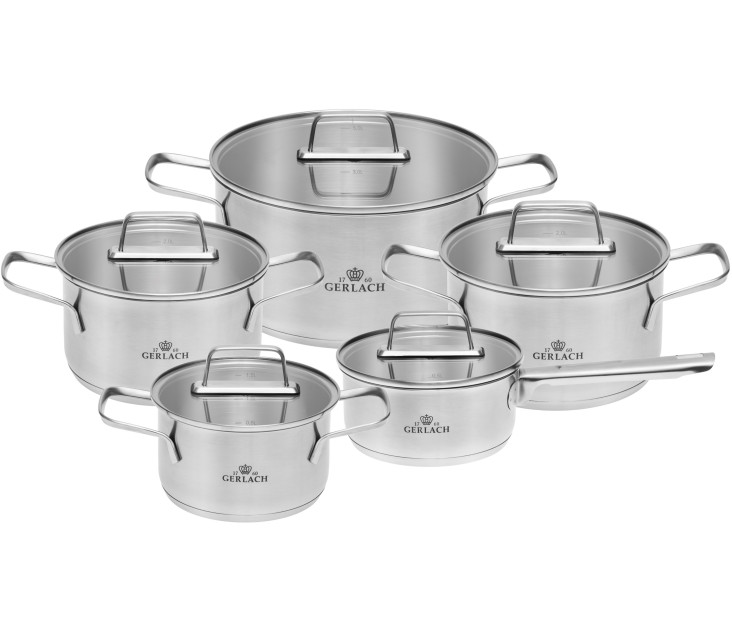 10-piece pot set AMBIENTE +...